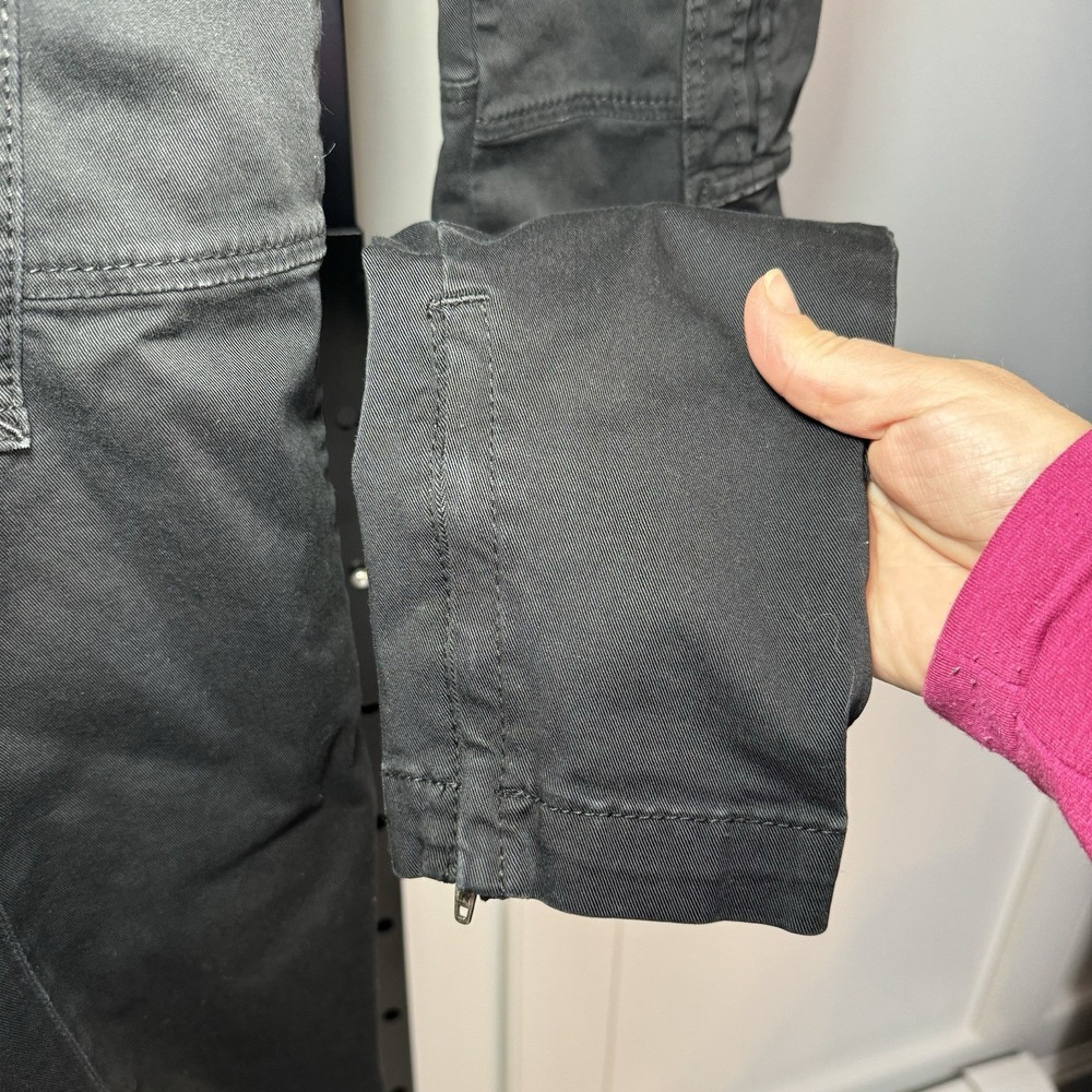 Vince Women's‎ Military Zipper Ankle Cargo Skinny Pants In Black Size 26 - Picture 9 of 16